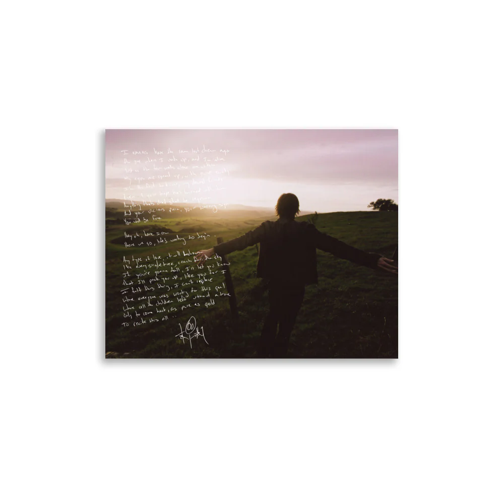 International Exclusive: The Adventure 20th Anniversary Lyric Photo Paper Poster