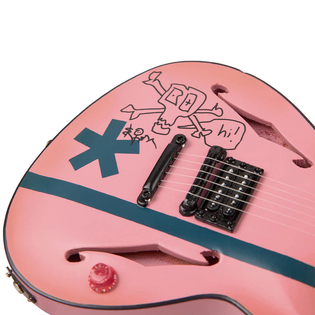 [PRE-ORDER CLOSED] Ad Astra Ten Autographed Mini Guitar Friendly Bones Pink Edition - Image 3