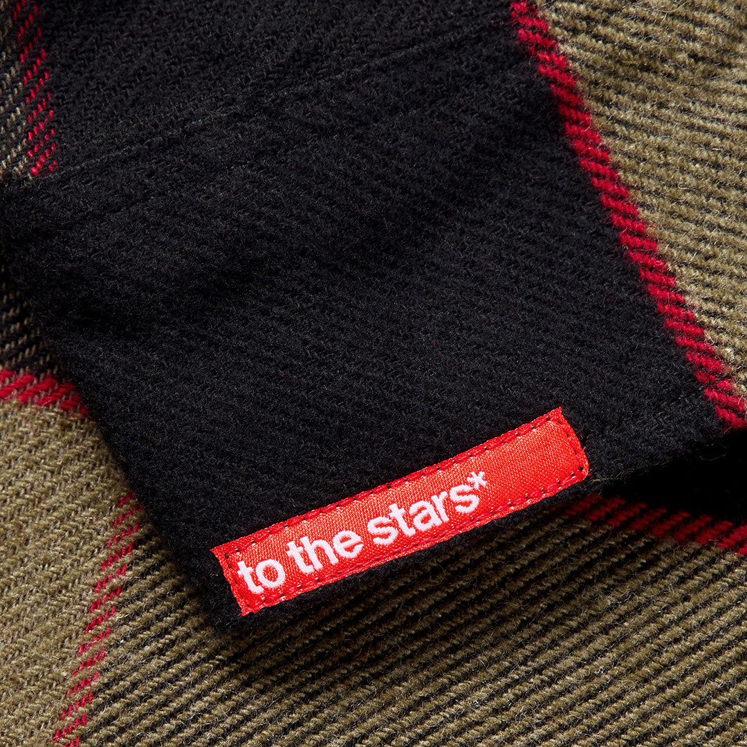 TTS* x Brixton Bowery Flannel Heather Grey/Charcoal - Image 3